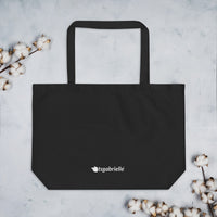 tsgabrielle® • Paris - Da Vinci • Large Tote Bag • Black • Cotton Organic •