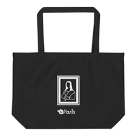 tsgabrielle® • Paris - Da Vinci • Large Tote Bag • Black • Cotton Organic •