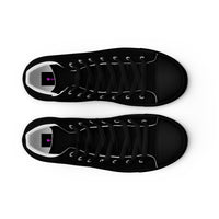 tsgabrielle® • For Him 👔 • Flamant 🦩 Rose • High Top Canvas Shoes • Black •