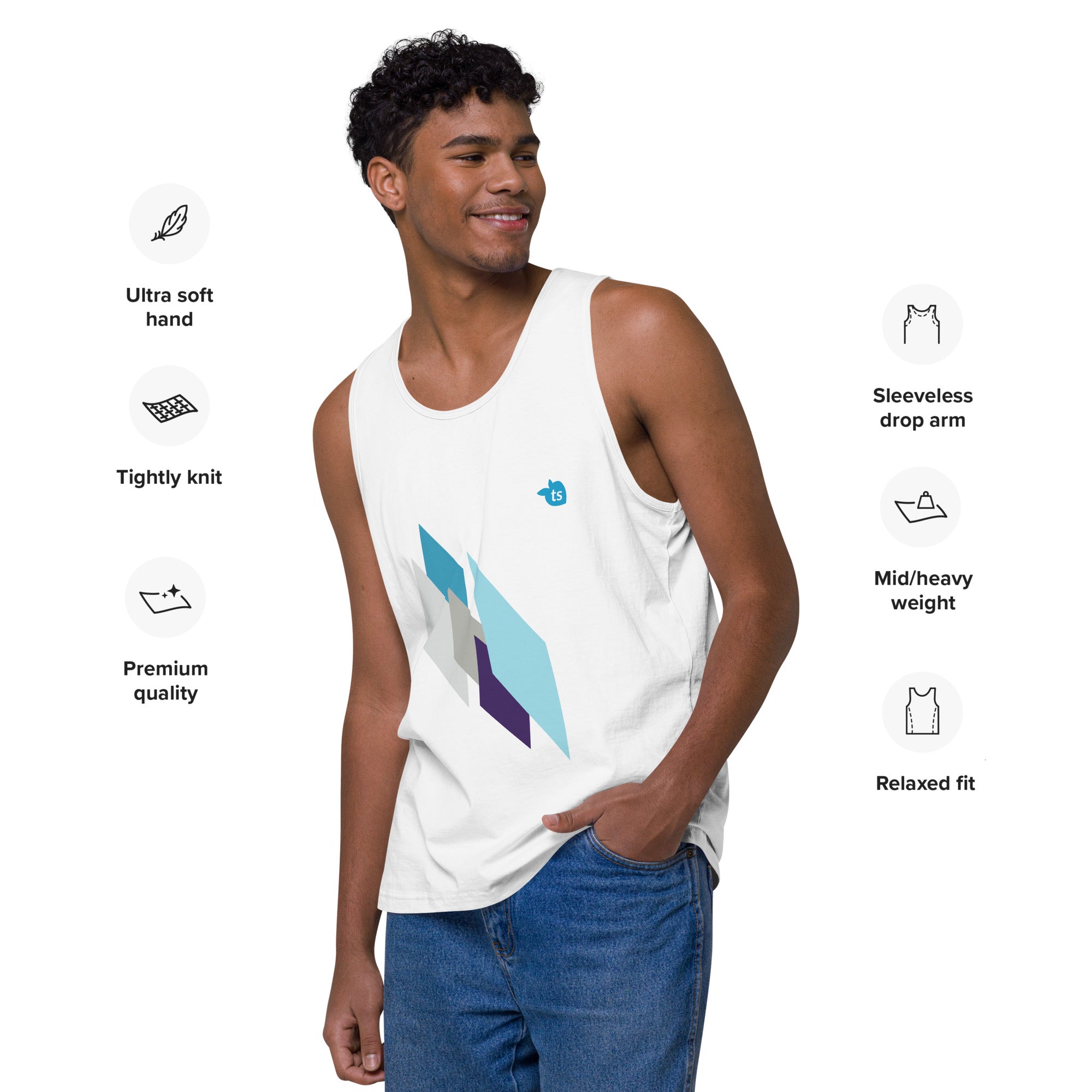 tsgabrielle® • For Him 👔 • Crystal Skies • Premium Tank Top •