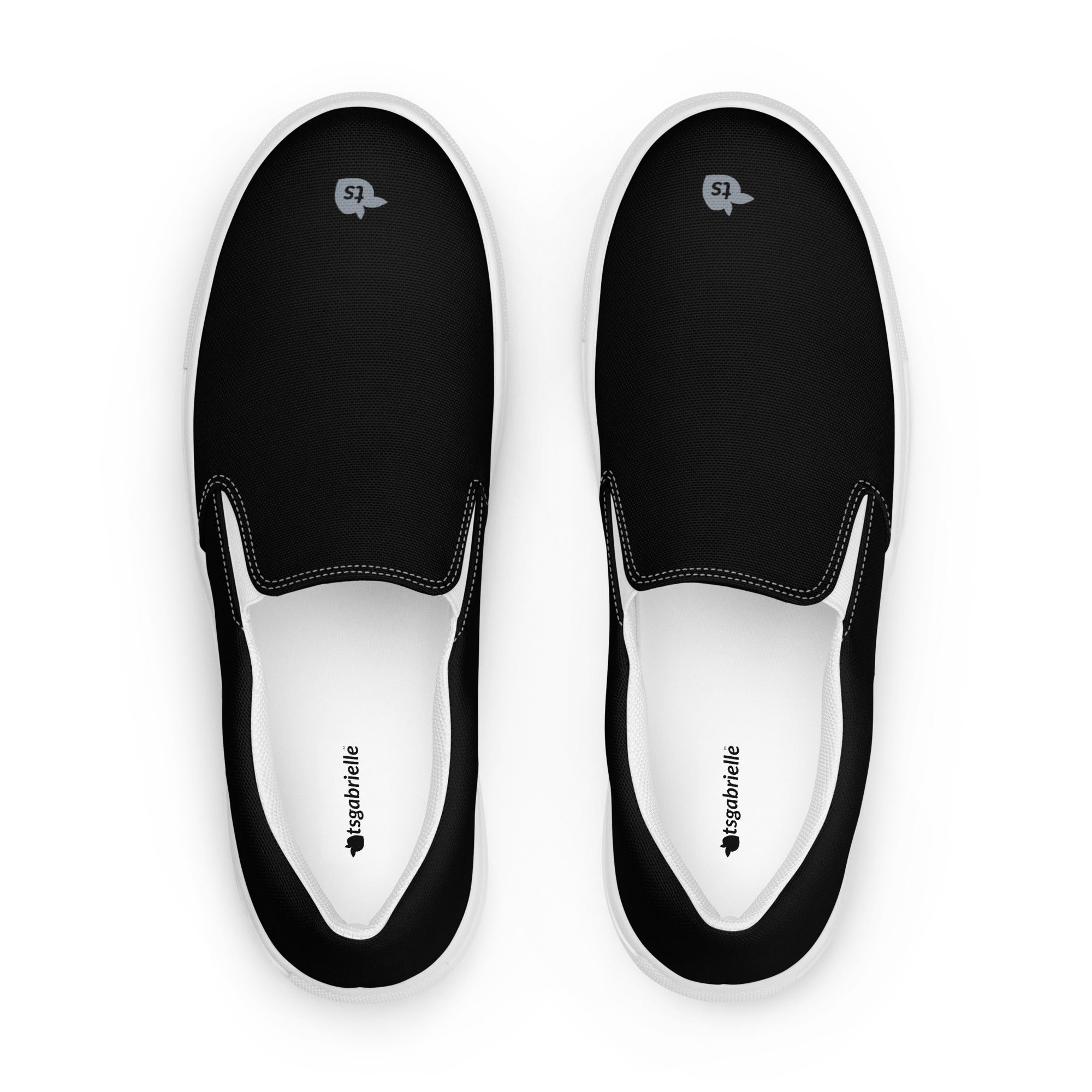 tsgabrielle® • For Him 👔 • Slip-On Canvas Shoes • Black •