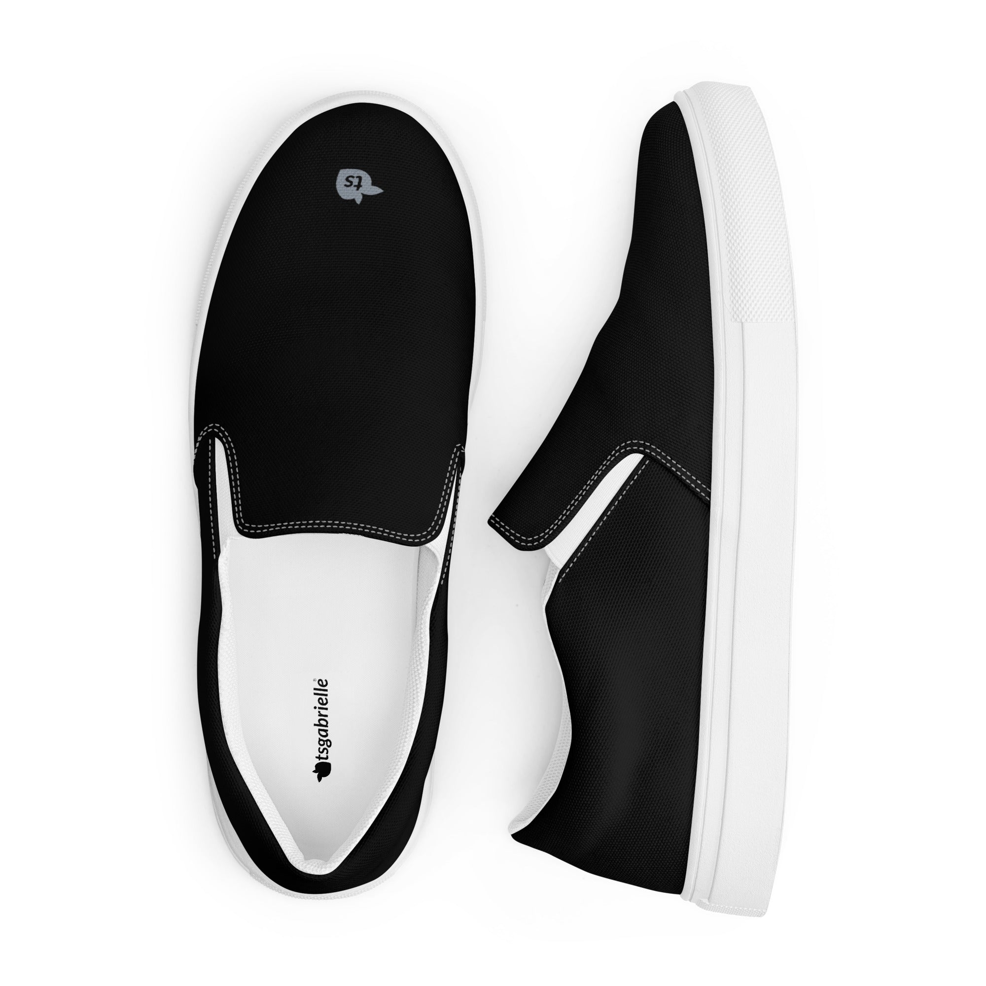 tsgabrielle® • For Him 👔 • Slip-On Canvas Shoes • Black •