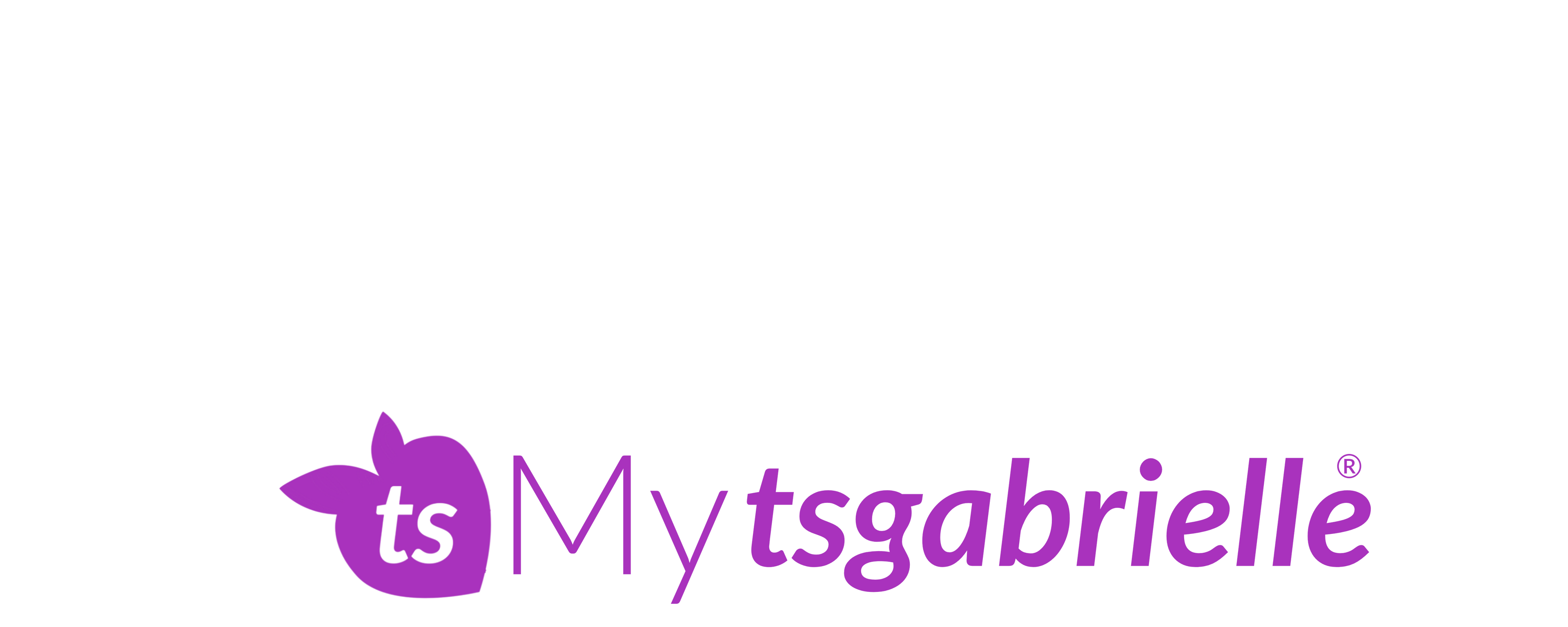 Logo of My tsgabrielle with a purple and white color scheme on a white background