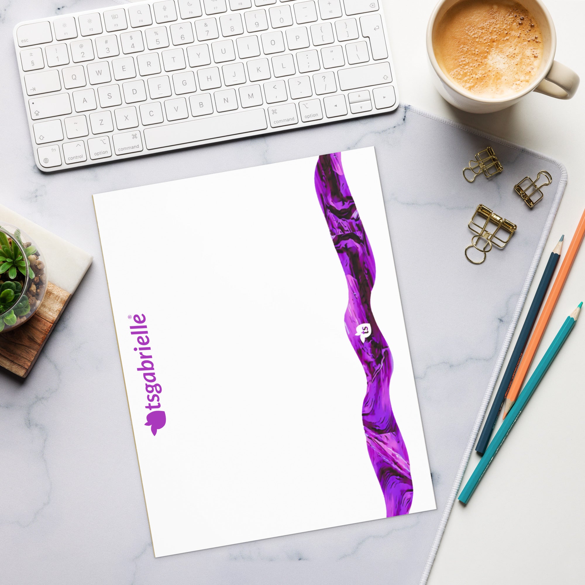 tsgabrielle® • Notepad • White • 3 Sizes •