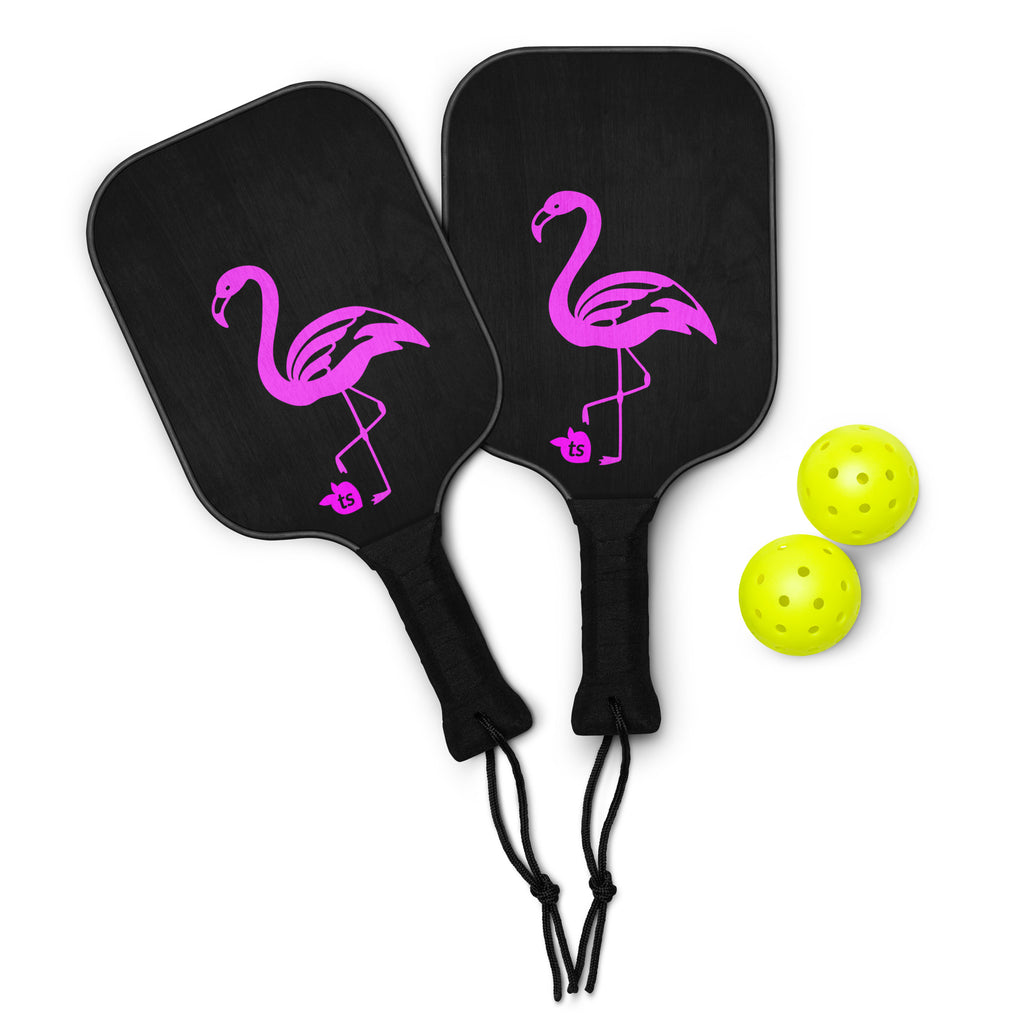tsgabrielle® • Flamant Rose • Pickleball-Schläger-Set
