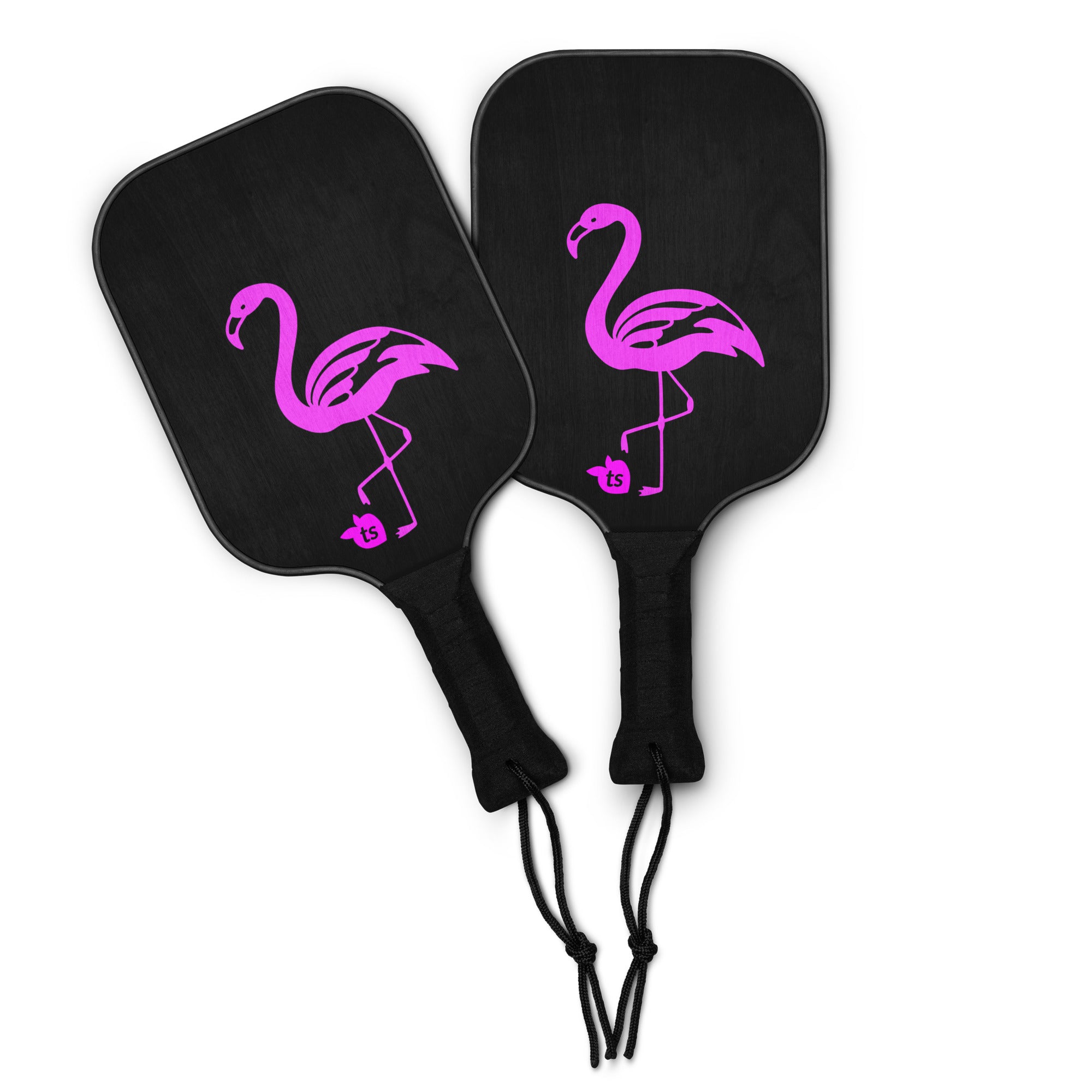 tsgabrielle® • Flamant Rose • Ensemble de raquettes de pickleball