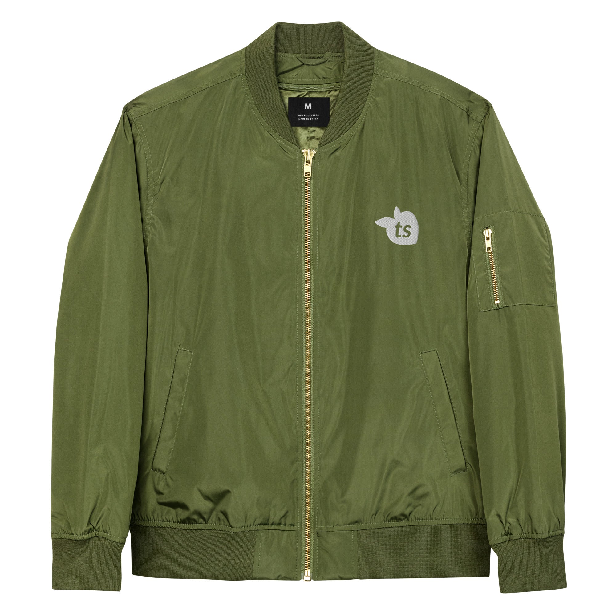 tsgabrielle® • Homme • Blouson aviateur haut de gamme • Armée
