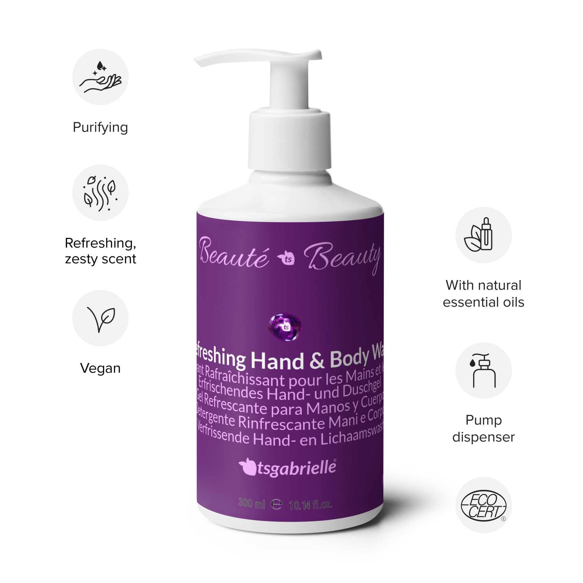 tsgabrielle® • Beauté • Beauty • Refreshing Hand & Body Wash • 300 ml •