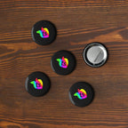 tsgabrielle® • Pride 25 • Set of 5 Pin Buttons • Black
