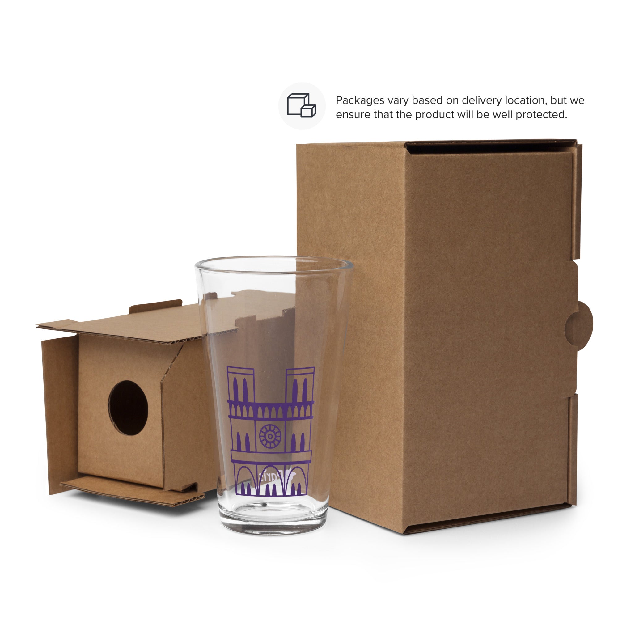 tsgabrielle® • Paris - Kathedrale Notre-Dame • Shaker-Pintglas • 473 ml