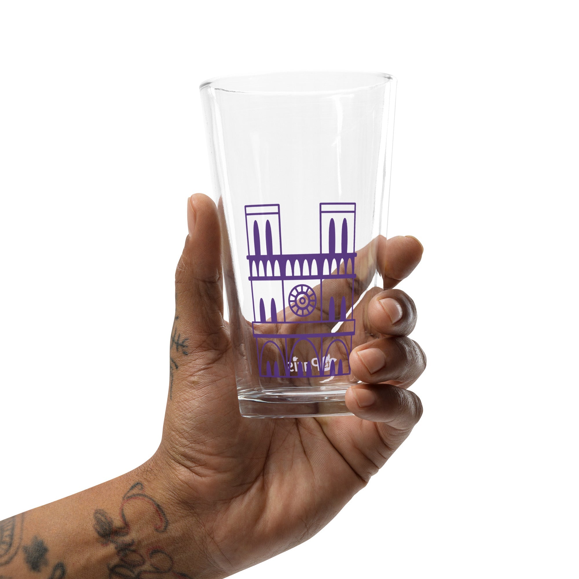 tsgabrielle® • Paris - Notre-Dame Cathedral • Shaker Pint Glass • 16 oz •