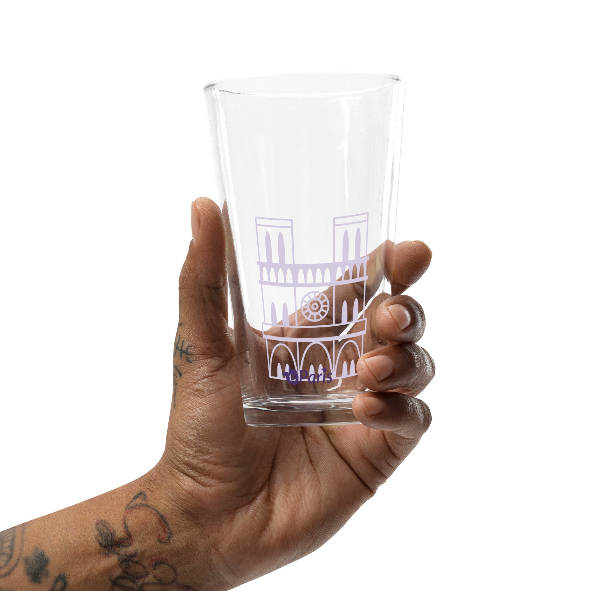 tsgabrielle® • Paris - Notre-Dame Cathedral • Shaker Pint Glass • 16 oz •