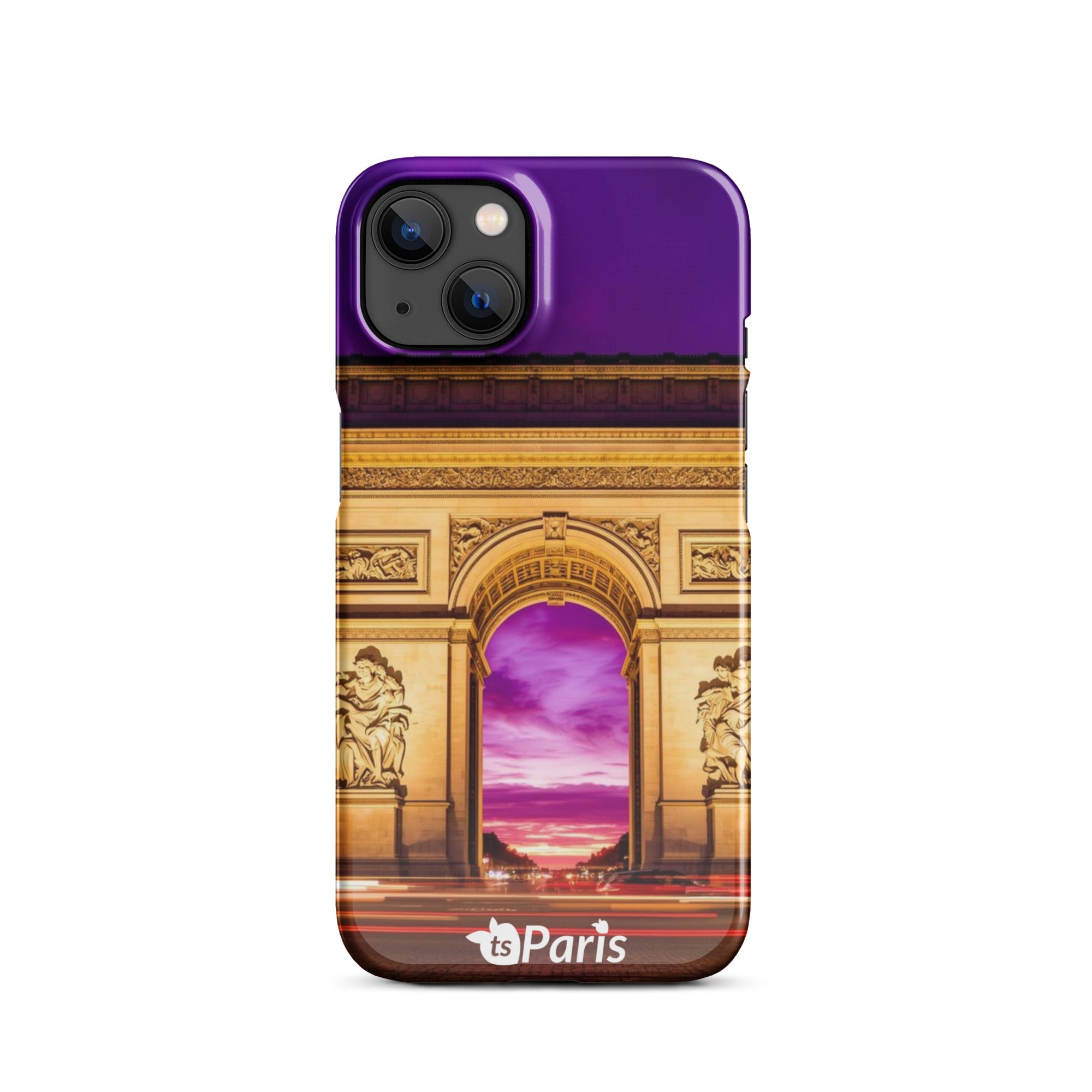 tsgabrielle® • Paris - Arc de Triomphe • Snap Case Compatible with iPhone® • Latest Models • iPhone 13 Back cover Both sides