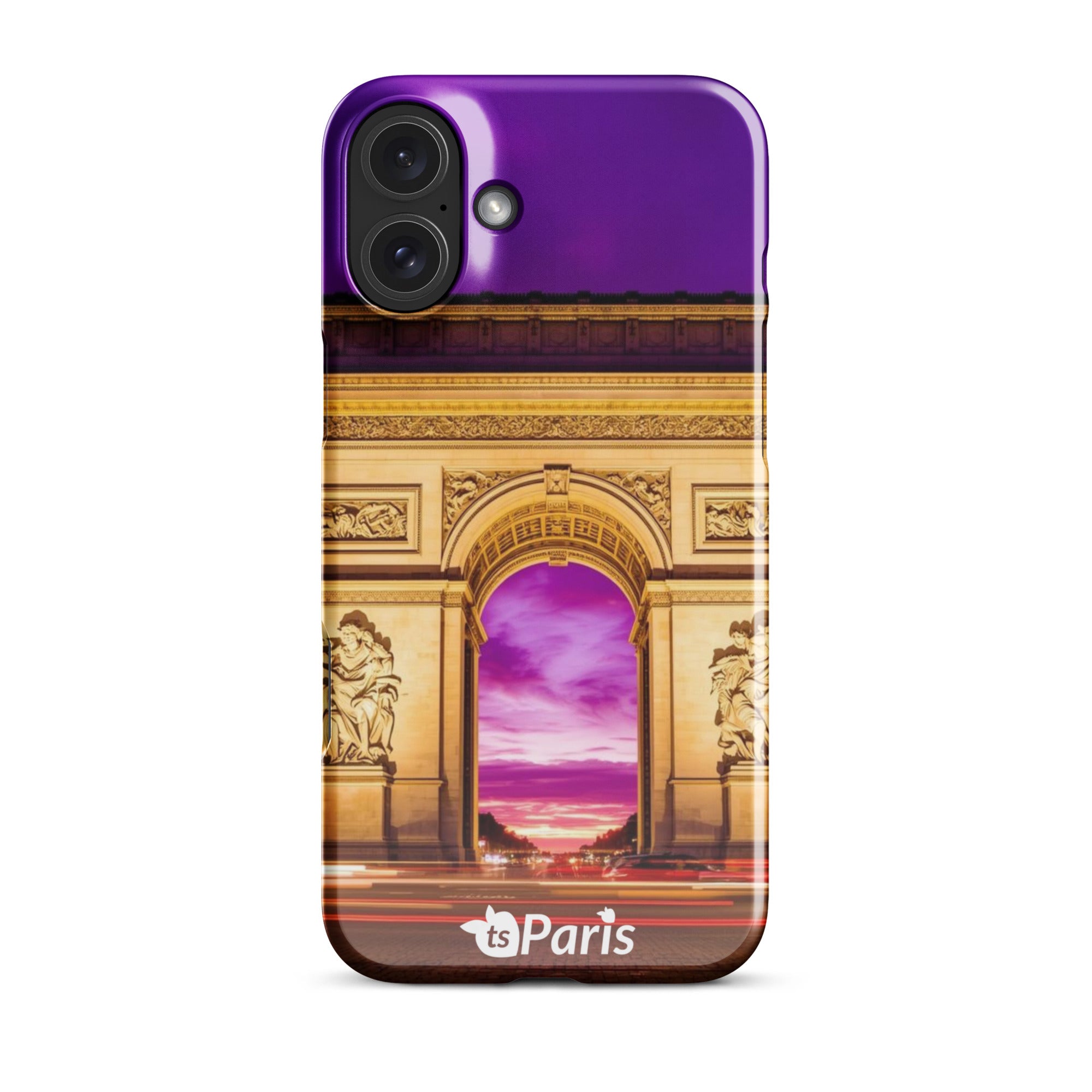tsgabrielle® • Paris - Arc de Triomphe • Snap Case Compatible with iPhone® • Latest Models • iPhone 16 Plus Back cover Both sides