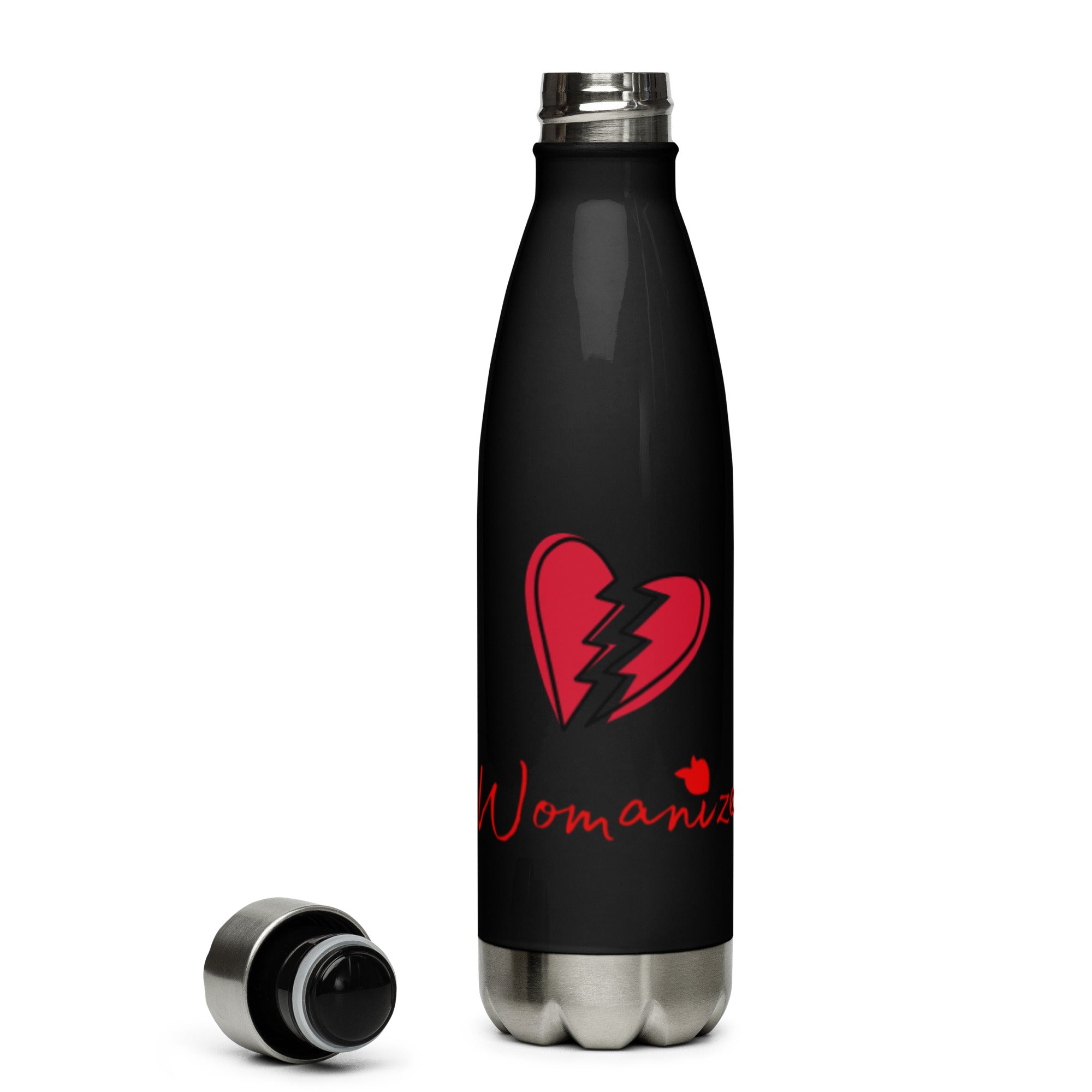 tsgabrielle® • Womanizer • Water Bottle • Black • 17 oz • Black Stainless steel