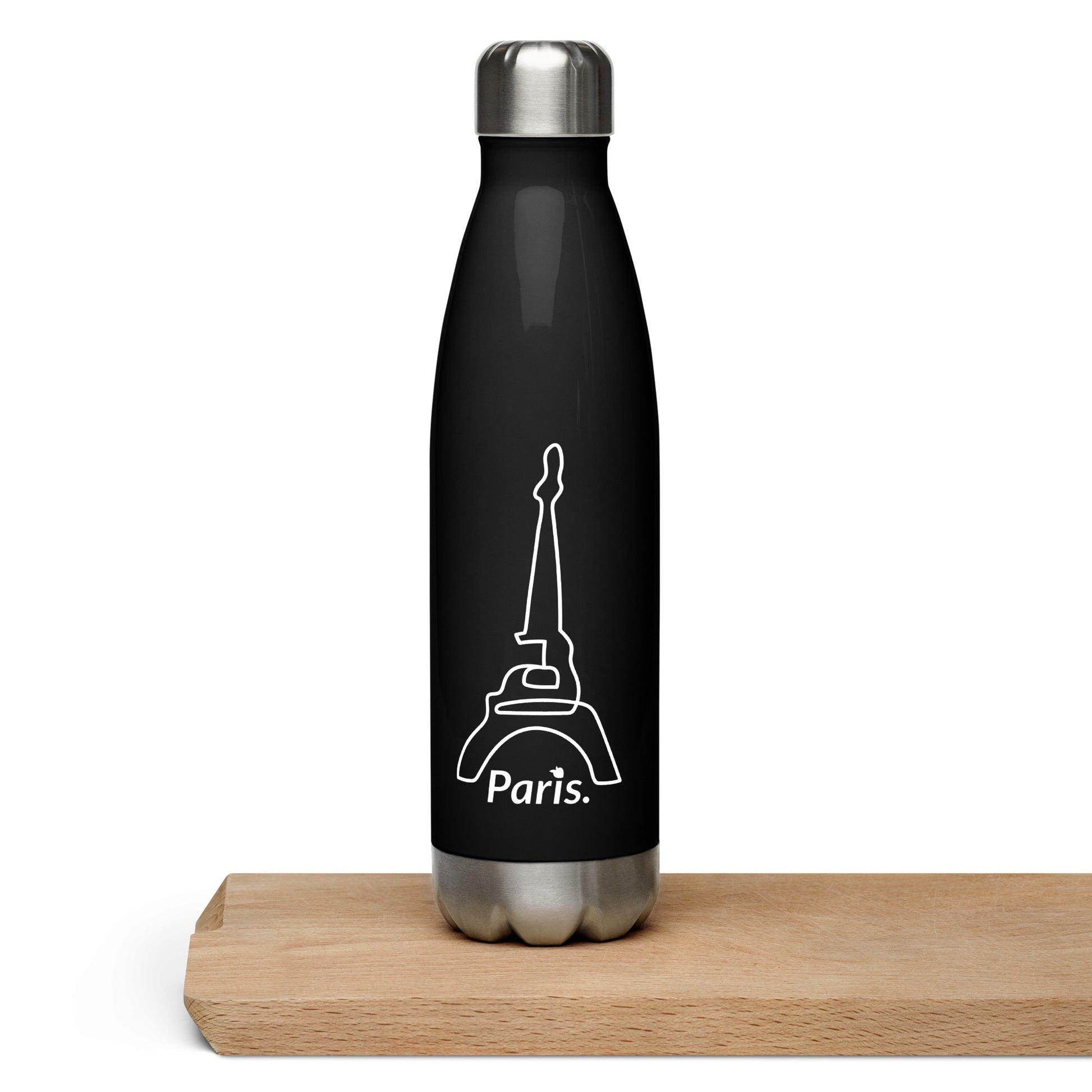 tsgabrielle™ • tsgabrielle™ • Stainless Steel Water Bottle Black (Paris) • Bottles • Stainless Steel Water Bottle Black (Paris) • TSG3 - PA03 - 2400019 •