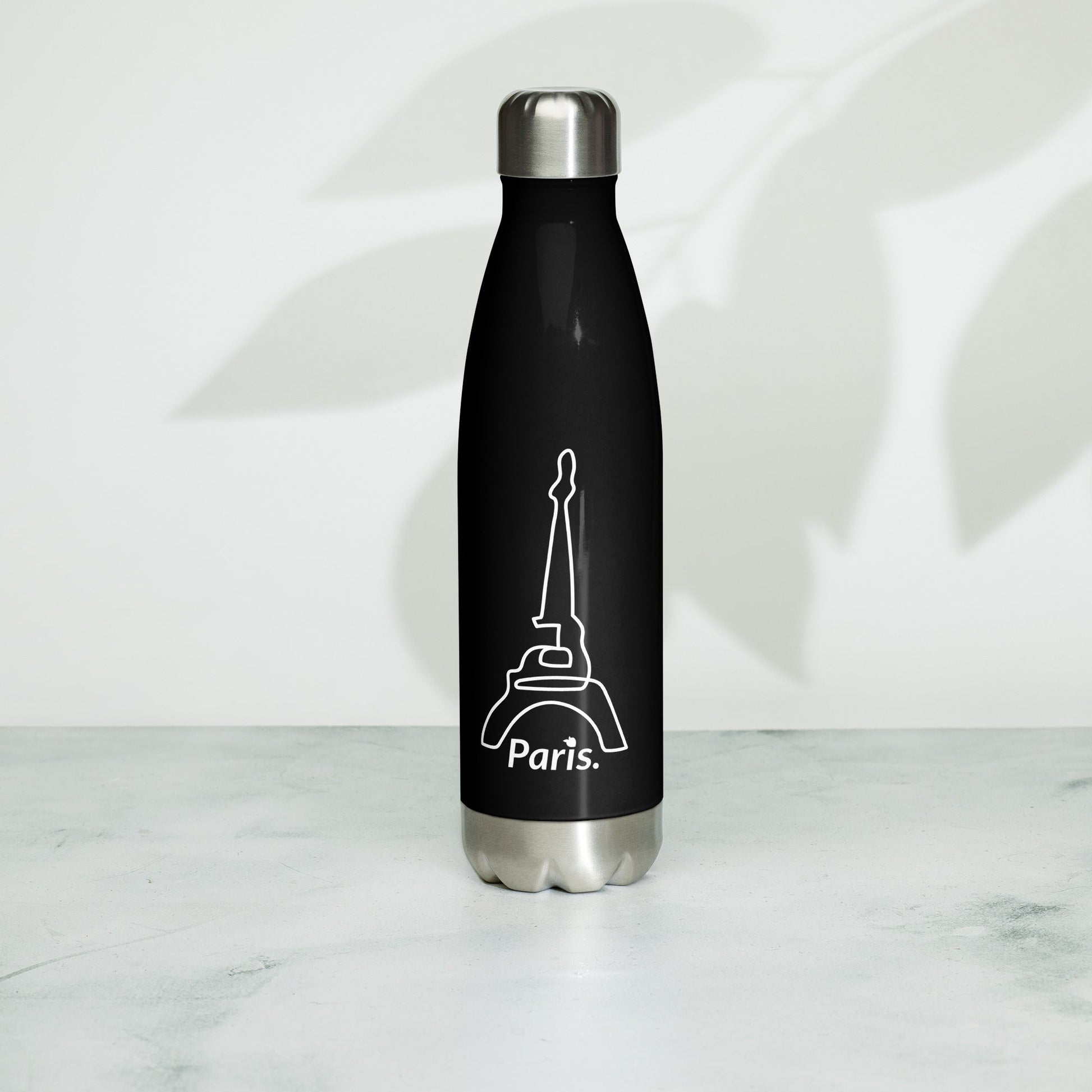 tsgabrielle™ • tsgabrielle™ • Stainless Steel Water Bottle Black (Paris) • Bottles • Stainless Steel Water Bottle Black (Paris) • TSG3 - PA03 - 2400019 •