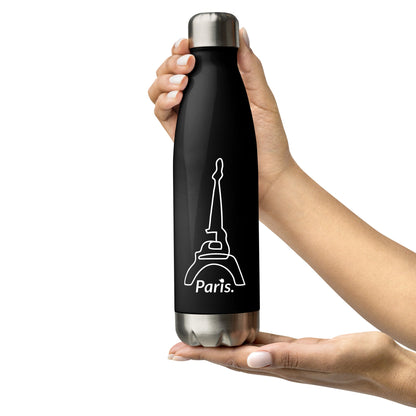 tsgabrielle™ • tsgabrielle™ • Stainless Steel Water Bottle Black (Paris) • Bottles • Stainless Steel Water Bottle Black (Paris) • TSG3 - PA03 - 2400019 •