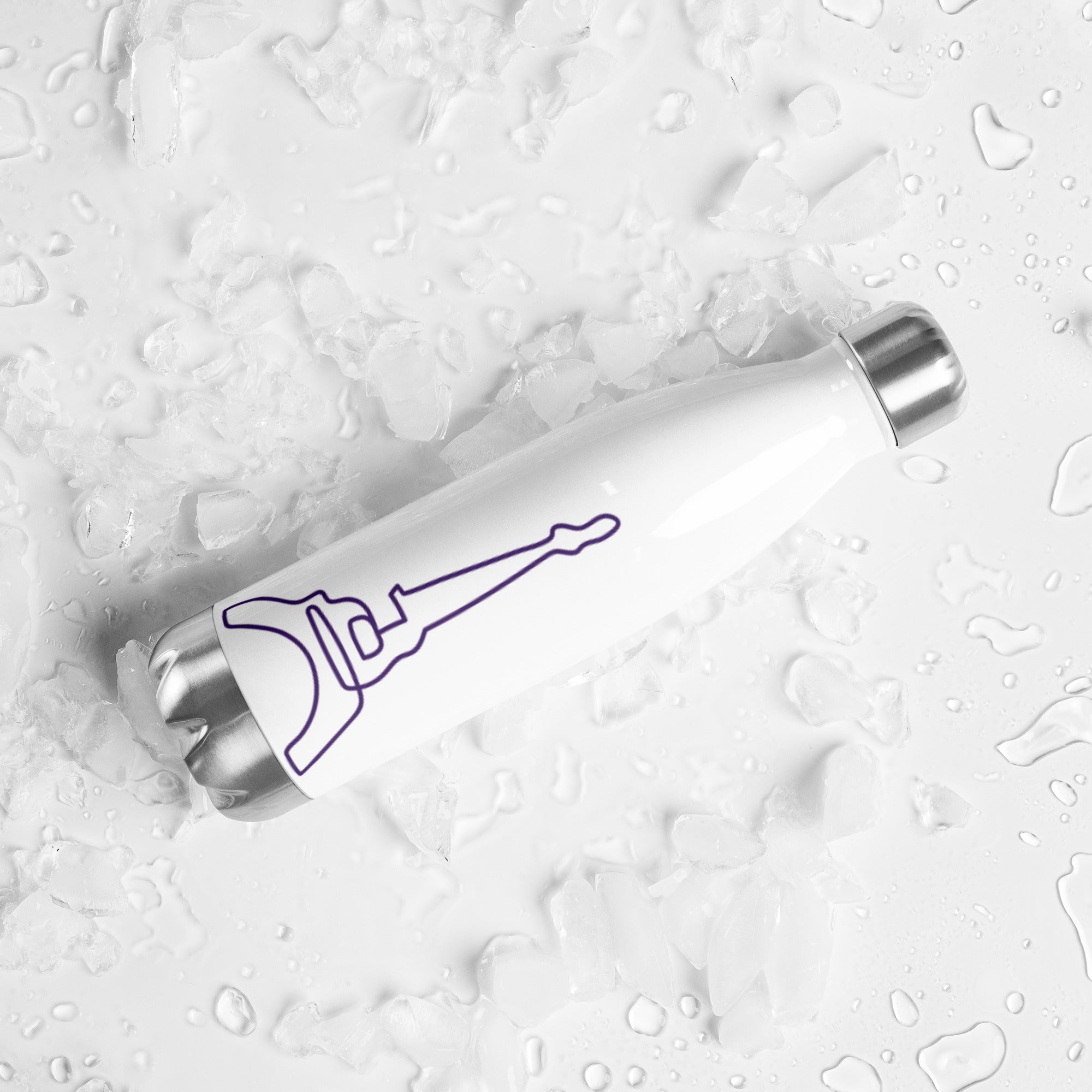 tsgabrielle® • Paris - La Tour Eiffel • Water Bottle • White • Stainless Steel • 17 oz •
