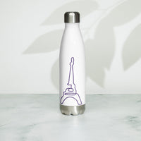 tsgabrielle® • Paris - La Tour Eiffel • Water Bottle • White • Stainless Steel • 17 oz •