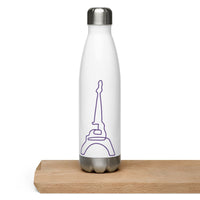 tsgabrielle® • Paris - La Tour Eiffel • Water Bottle • White • Stainless Steel • 17 oz •