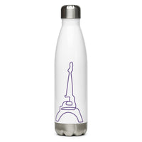 tsgabrielle® • Paris - La Tour Eiffel • Water Bottle • White • Stainless Steel • 17 oz •
