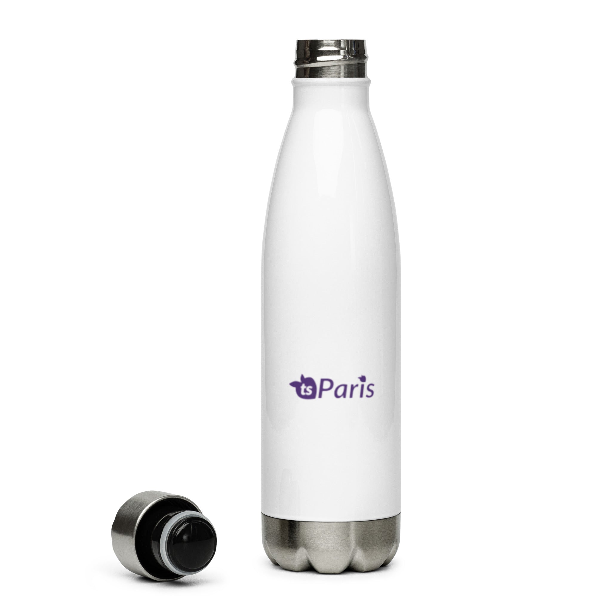 tsgabrielle® • Paris - La Tour Eiffel • Water Bottle • White • Stainless Steel • 17 oz •
