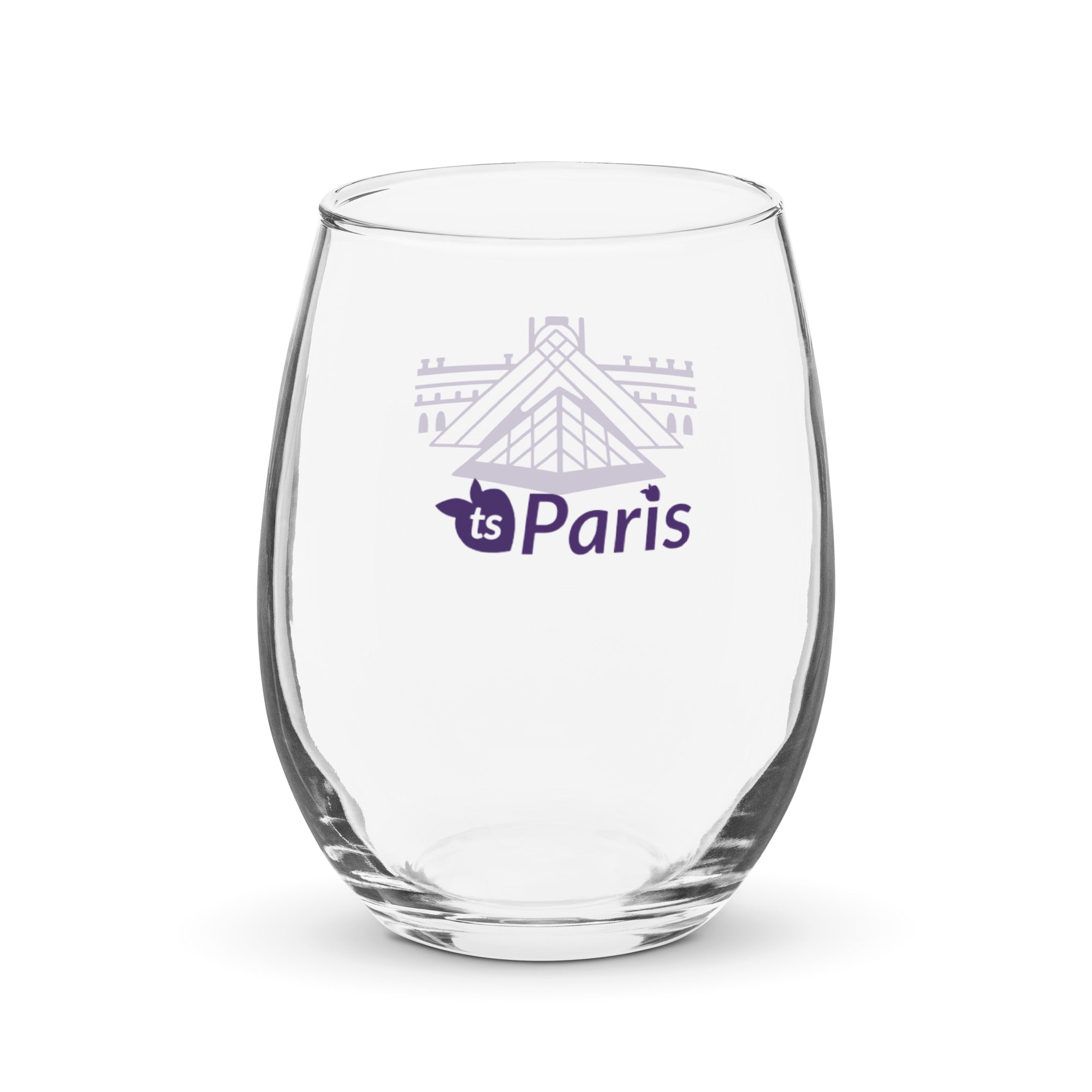 tsgabrielle® • Paris – Die Louvre-Pyramide • Stielloses Weinglas • 443 ml