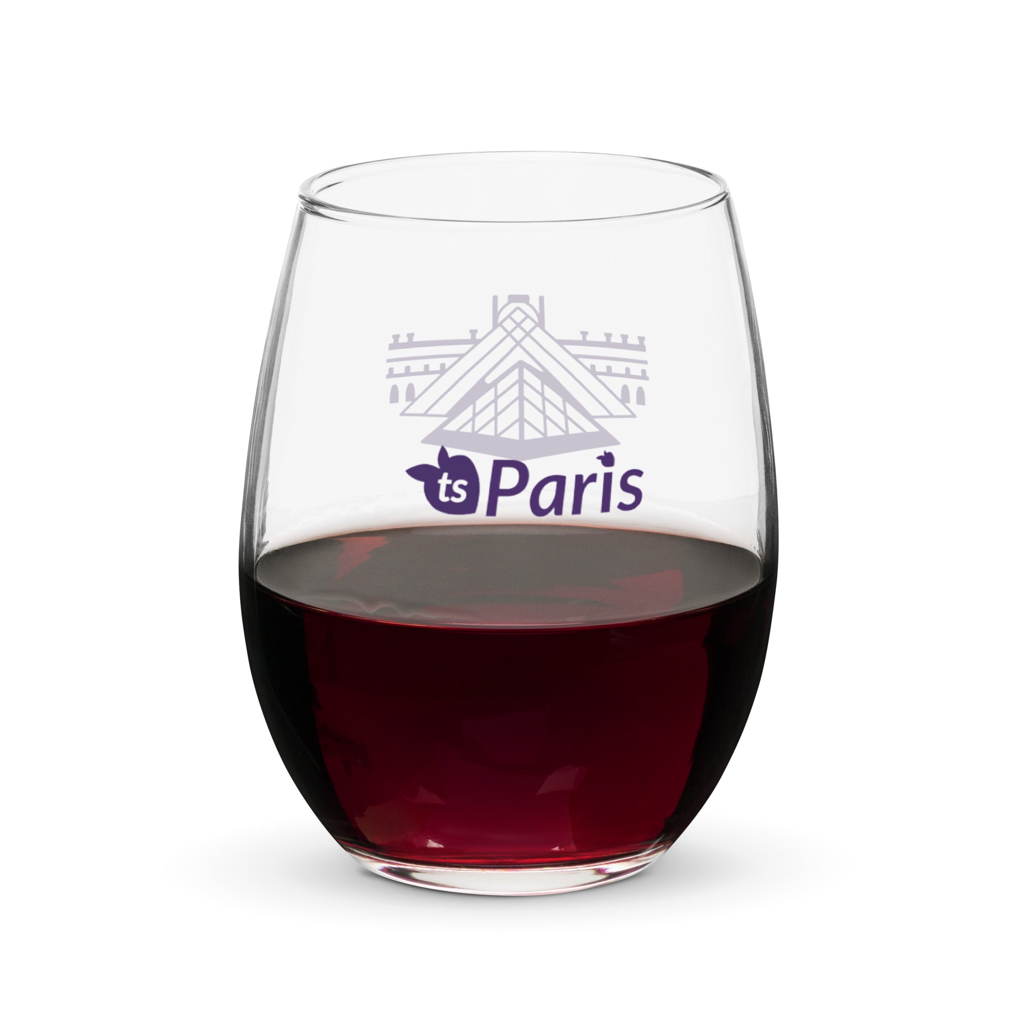 tsgabrielle® • Paris – Die Louvre-Pyramide • Stielloses Weinglas • 443 ml