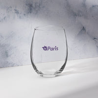 tsgabrielle® • Paris – The Louvre Pyramid • Stemless Wine Glass • 15 oz •