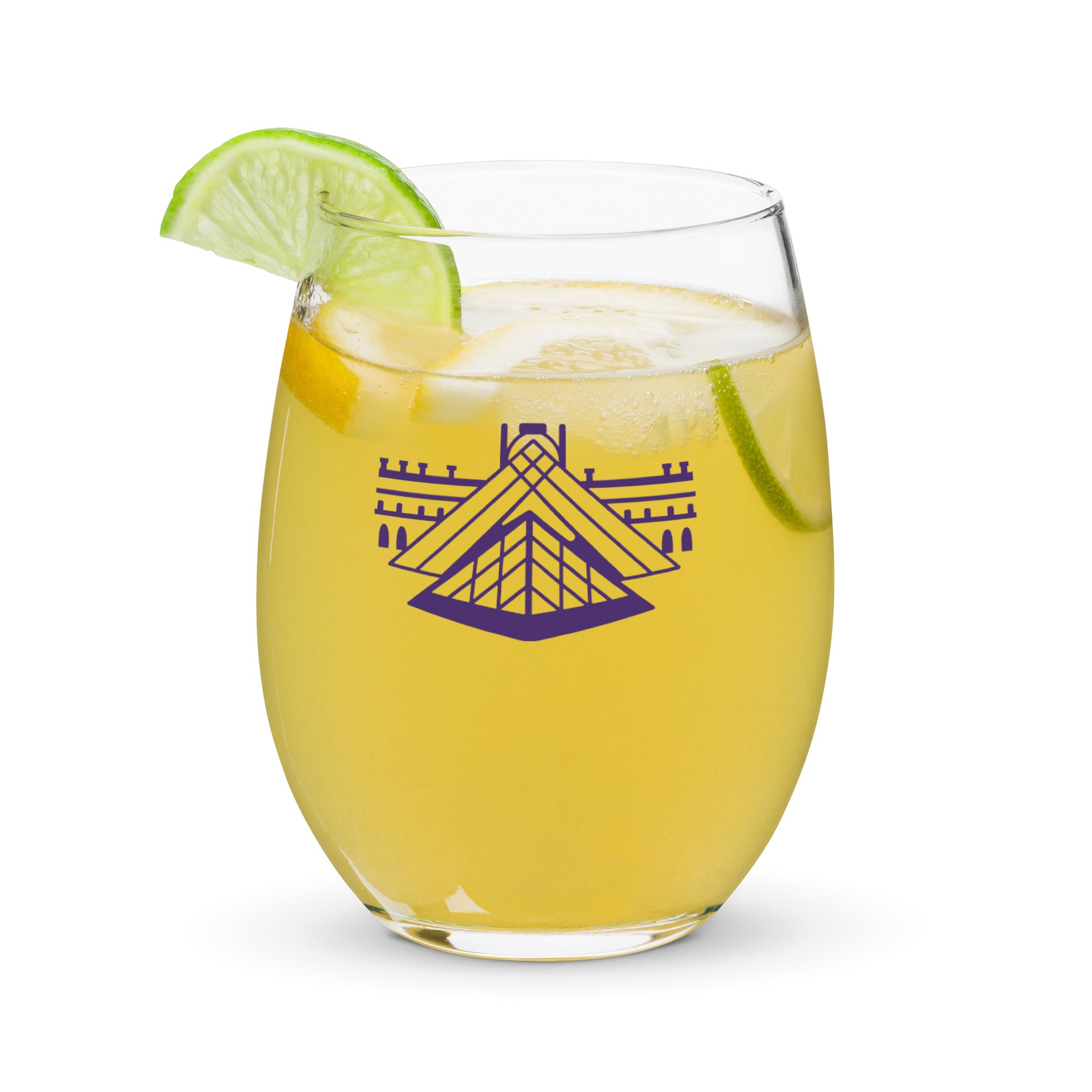 tsgabrielle® • Paris – Die Louvre-Pyramide • Stielloses Weinglas • 443 ml