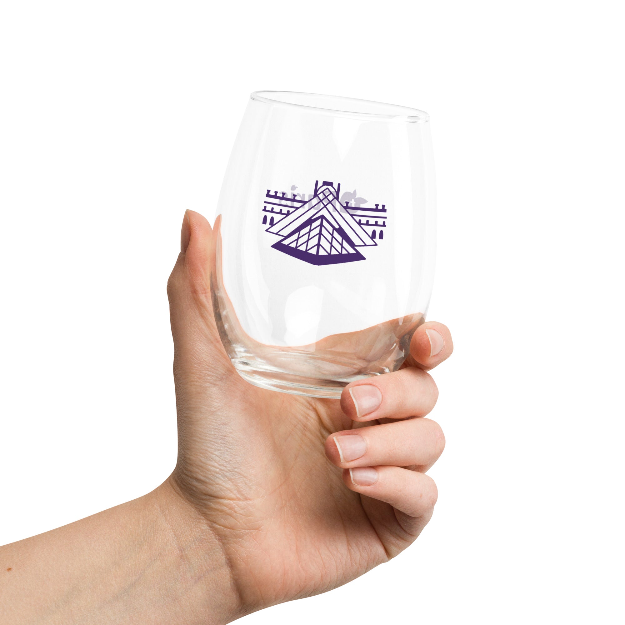 tsgabrielle® • Paris – Die Louvre-Pyramide • Stielloses Weinglas • 443 ml