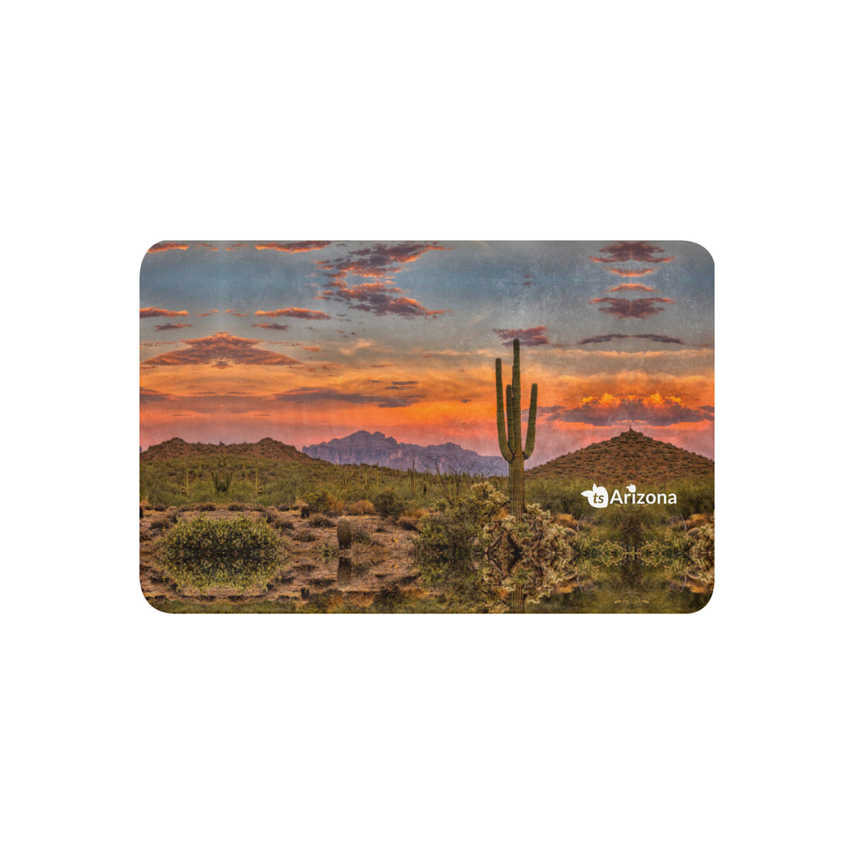 tsgabrielle® • Arizona 🌵 - Cactus • Sherpa Blanket • 37″ × 57″ • Beige