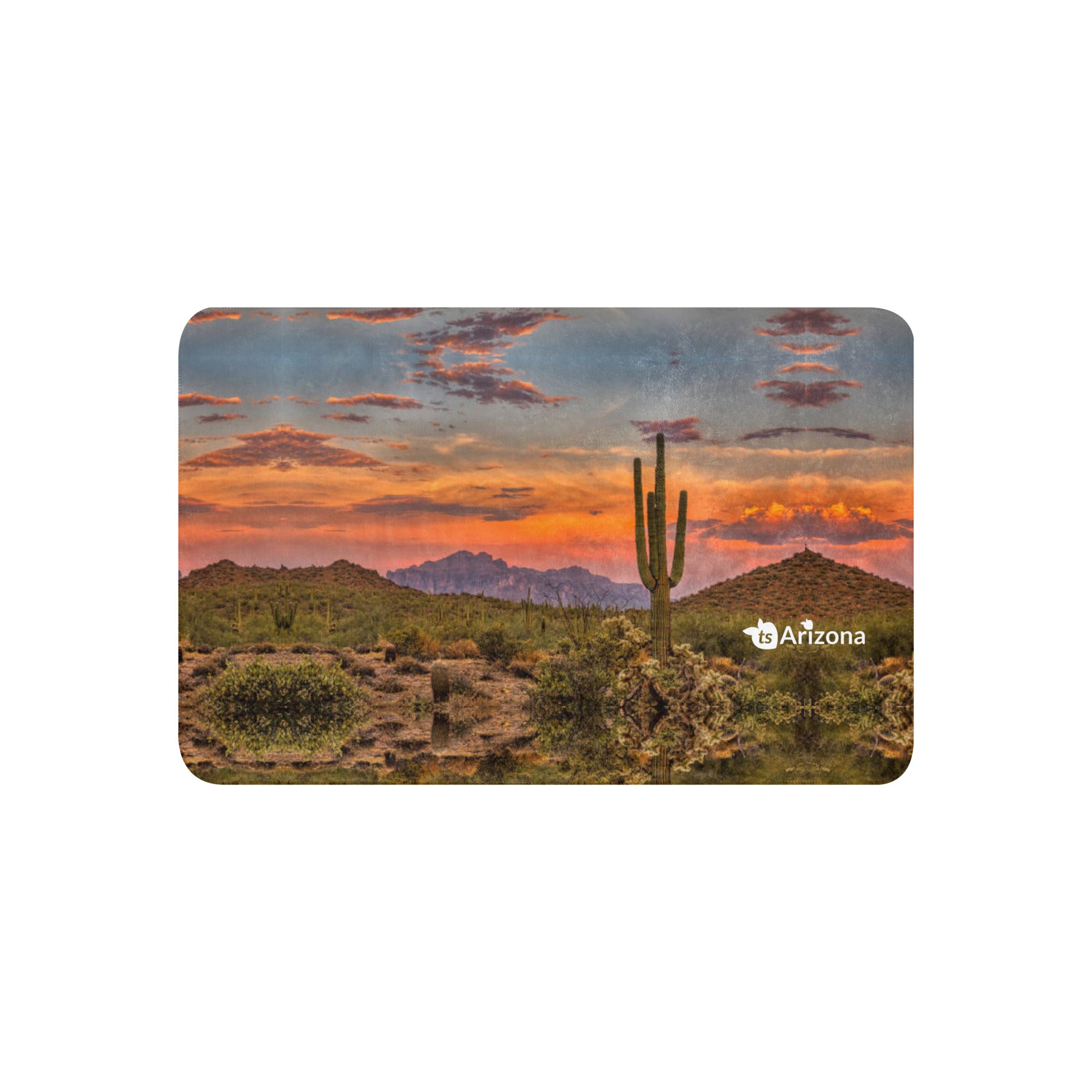 tsgabrielle® • Arizona 🌵 - Cactus • Sherpa Blanket • 37″ × 57″ • Beige