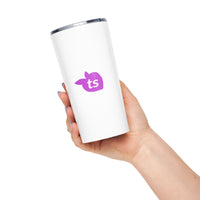 tsgabrielle® • Tapered Tumbler • White • Stainless Steel • 20 oz •