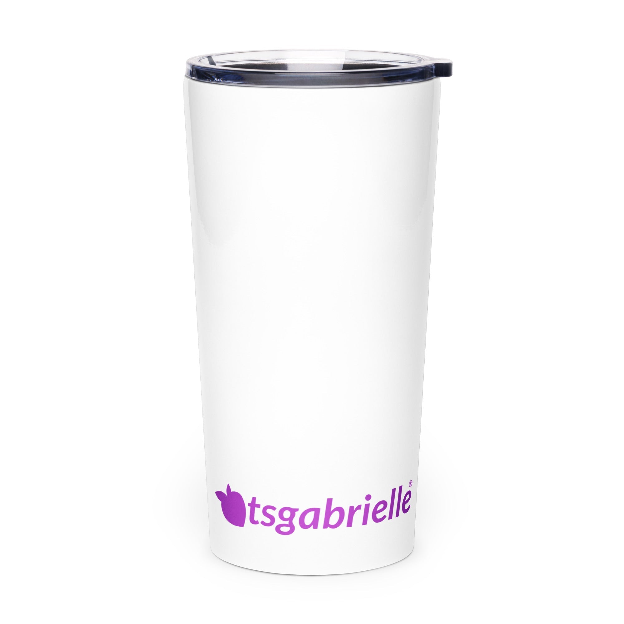 tsgabrielle® • Tapered Tumbler • White • Stainless Steel • 20 oz •