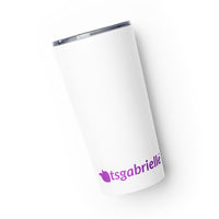 tsgabrielle® • Konischer Becher • Weiß • Edelstahl • 600 ml