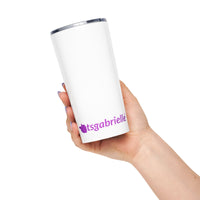 tsgabrielle® • Tapered Tumbler • White • Stainless Steel • 20 oz •