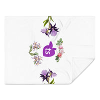 tsgabrielle® • TransFLOWer • Throw Blanket • White • 3 Sizes •