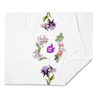 tsgabrielle® • TransFLOWer • Throw Blanket • White • 3 Sizes •