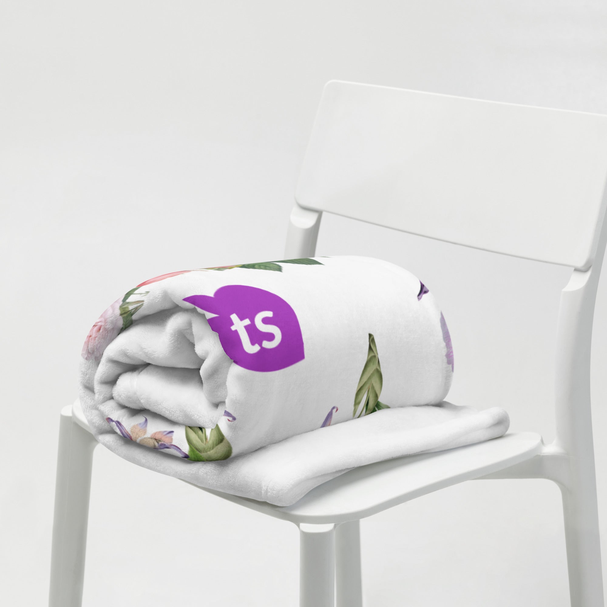 tsgabrielle® • TransFLOWer • Überwurfdecke • Weiß • 3 Größen