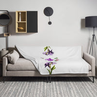 tsgabrielle® • TransFLOWer • Throw Blanket • White • 3 Sizes •