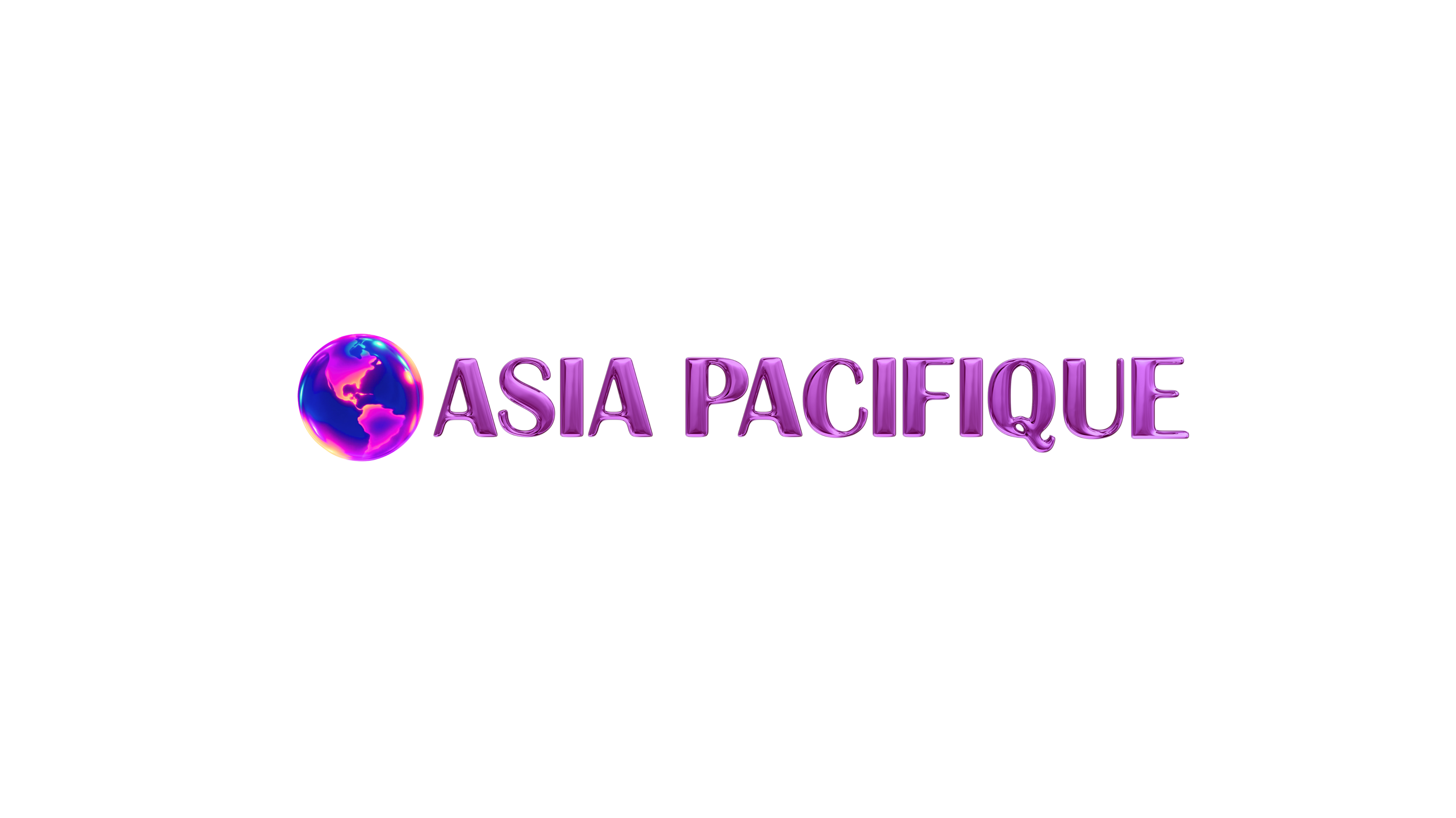 Logo of 'Asie Pacifique' with a colorful globe icon on a white background
