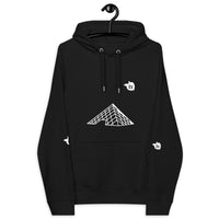 tsgabrielle® • For Him 👔 • Paris- The Louvre Pyramid • Eco Raglan Hoodie • Black •