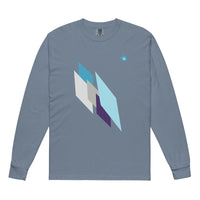 tsgabrielle® • For Him 👔• Crystal Skies • Garment-Dyed Heavyweight Long-Sleeve Shirt •