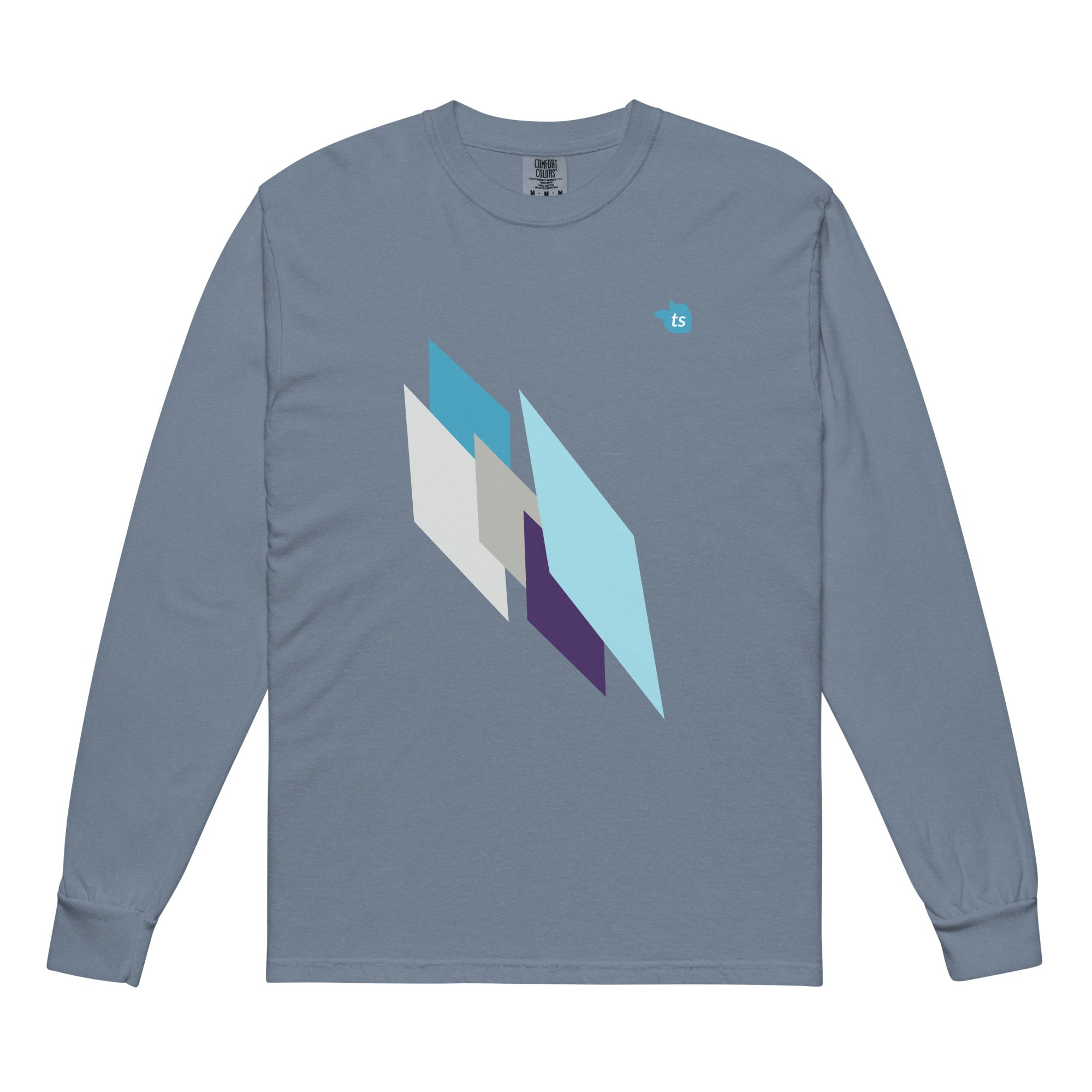 tsgabrielle® • For Him 👔• Crystal Skies • Garment-Dyed Heavyweight Long-Sleeve Shirt •