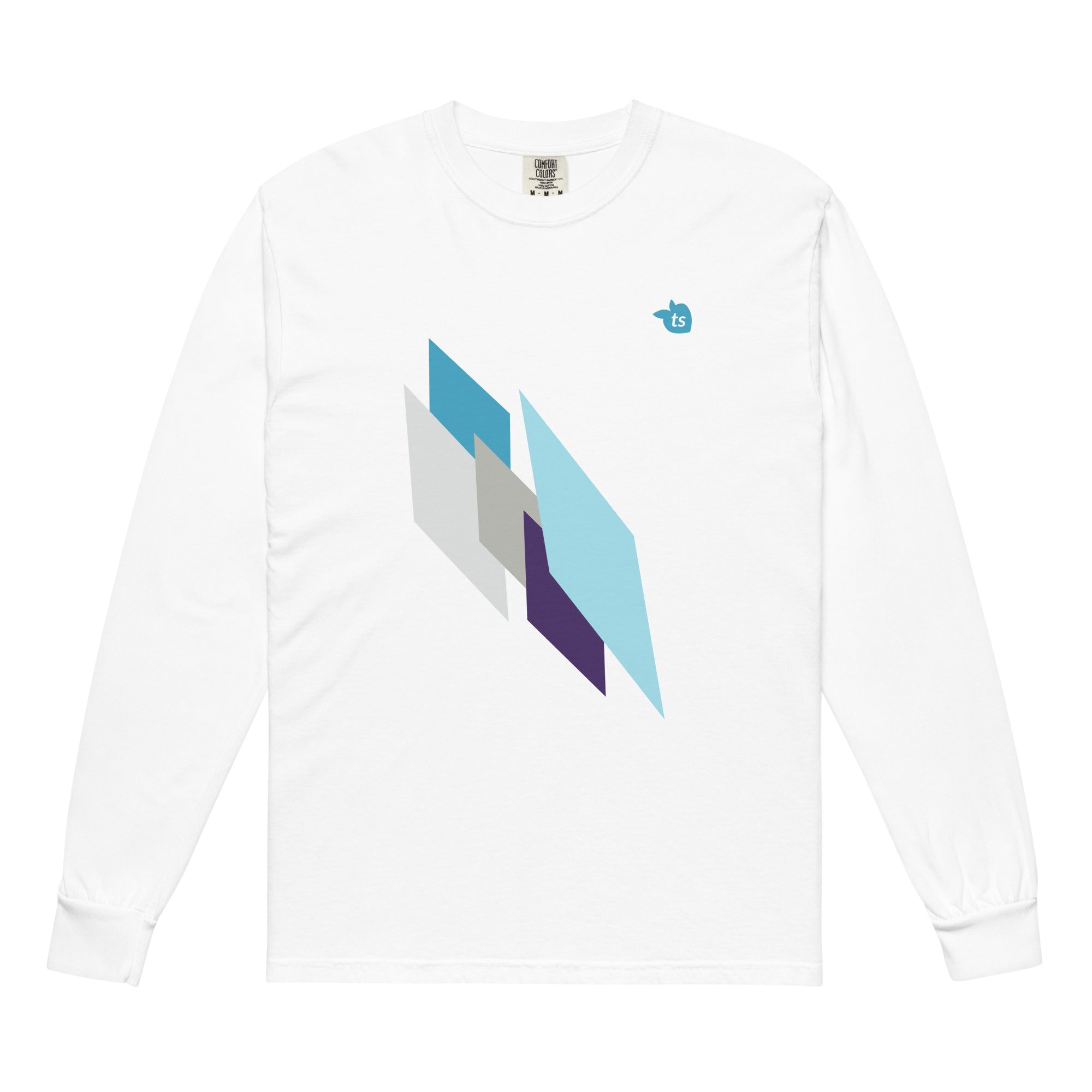 tsgabrielle® • For Him 👔• Crystal Skies • Garment-Dyed Heavyweight Long-Sleeve Shirt •