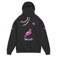 tsgabrielle® • For Her • Flamant 🦩 Rose • Garment-Dyed Lightweight Hoodie • Black •