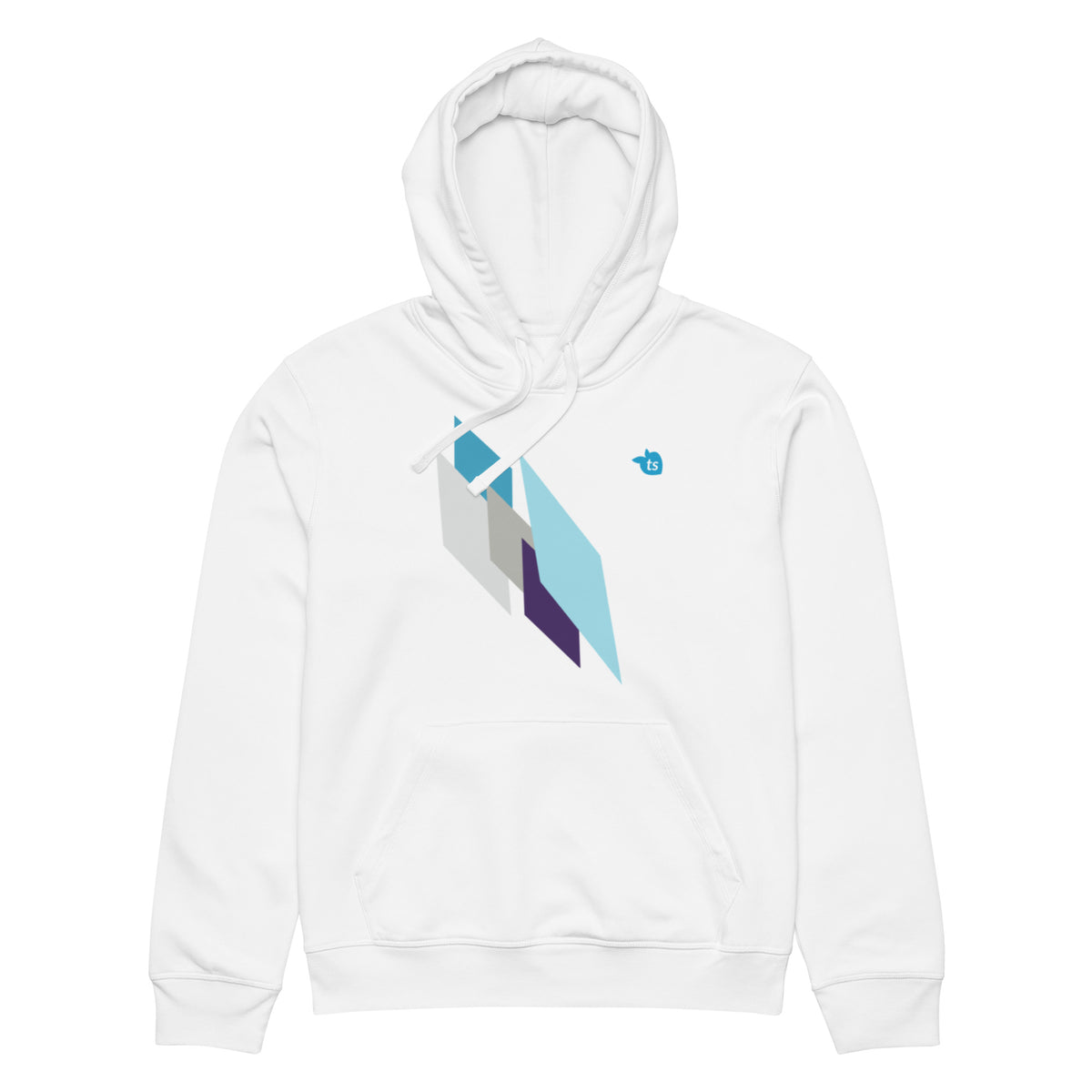 tsgabrielle® • For Him 👔 • Crystal Skies • Mid-Weight Hoodie • Coton Organic • White Organic Cotton