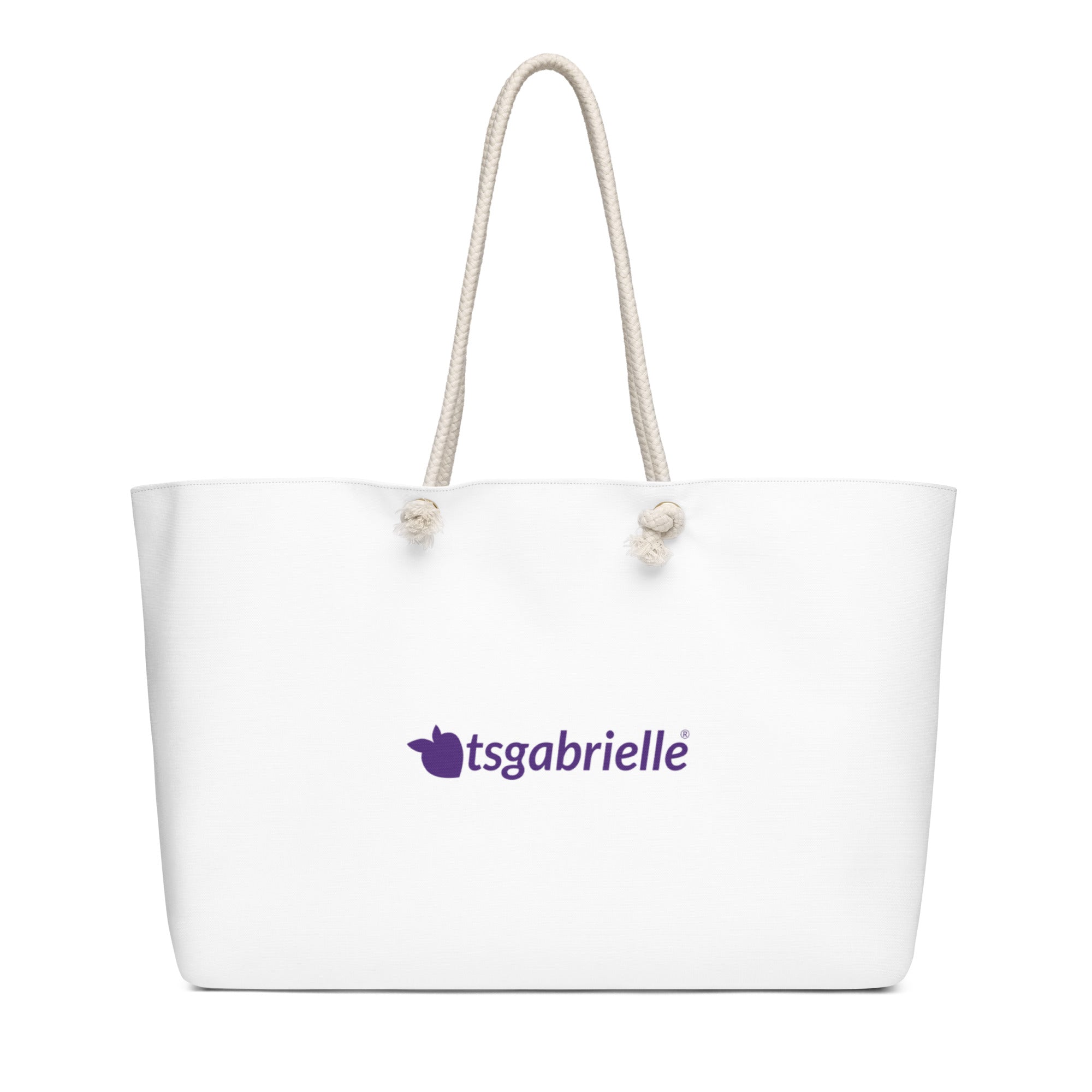 tsgabrielle® • Paris - Arc de Triomphe • Übergroße Weekender-Tasche • Weiß